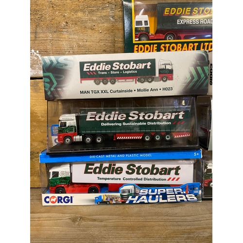 176 - Seven Mixed Diecast Eddie Stobart Articulated Lorries