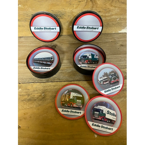 178 - 16 Motoring Memories and Days Gone Eddie Stobart Diecast Vans with Two Packs of Coasters