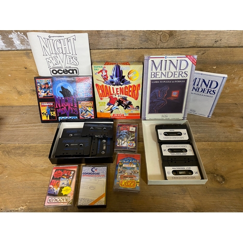 186 - Commodore 64 Limited Edition Night Moves and Mindbenders Set, Excellent Condition with Additional Ga... 