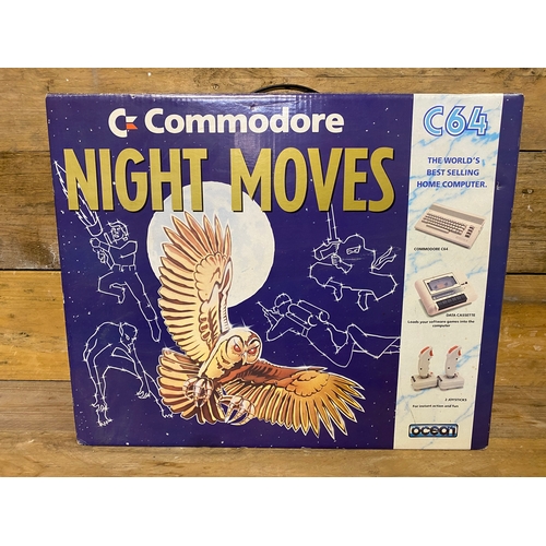 186 - Commodore 64 Limited Edition Night Moves and Mindbenders Set, Excellent Condition with Additional Ga... 