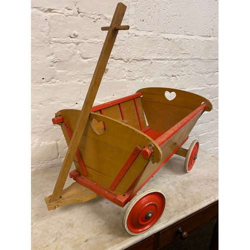 187 - Mid Century Childs Toy Cart