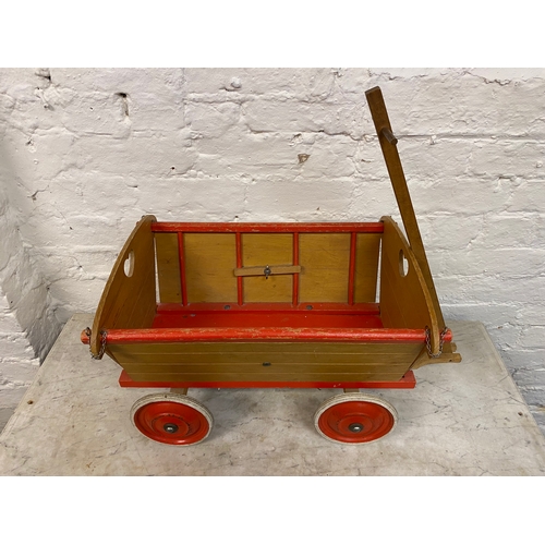 187 - Mid Century Childs Toy Cart