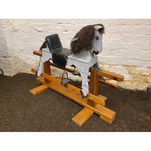 188 - Mid Century Wooden Rocking Horse