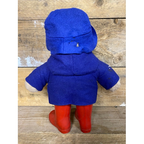 198 - Vintage Plush Paddington Bear, some holes on clothing