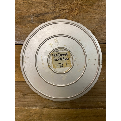 202 - 16mm Film Reel in Metal Case Labelled 'The Deputy Henry Fonda' - untested