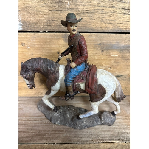 270 - Three Resin Western Figurines (AF)