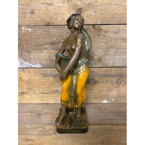 278 - Mid-Century Chalkware Moorish Dancer