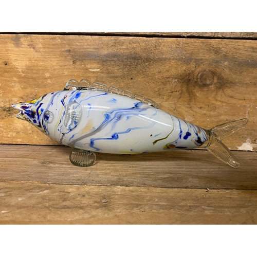 312 - Pair of Art Glass Fish