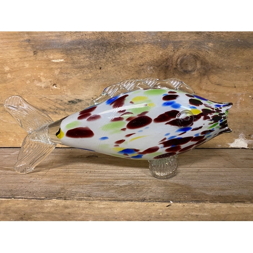 312 - Pair of Art Glass Fish