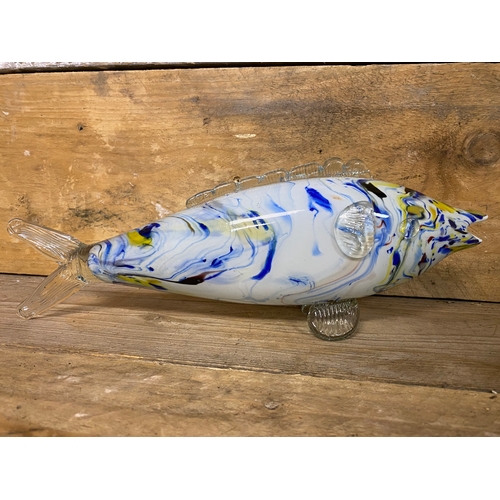 312 - Pair of Art Glass Fish