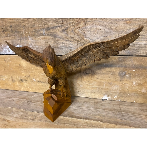 319 - Carved Wooden Eagle