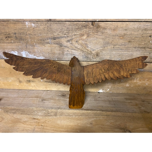 319 - Carved Wooden Eagle