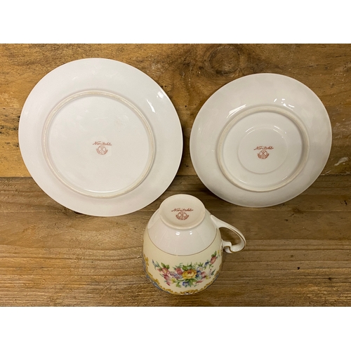 329 - Noritake Trio c.1930's, cup, saucer and side plate