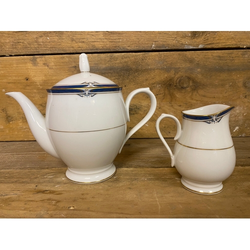 332 - Noritake Impression Teapot and Milk Jug