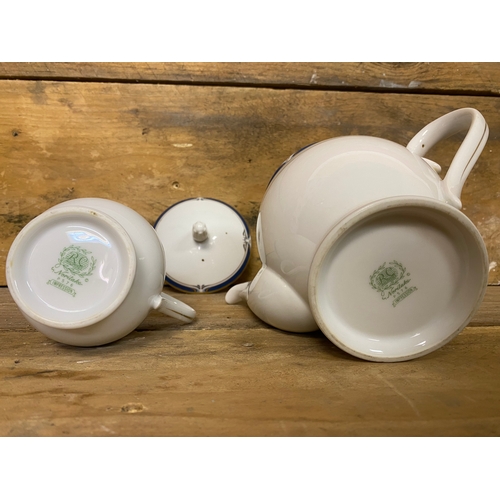 332 - Noritake Impression Teapot and Milk Jug