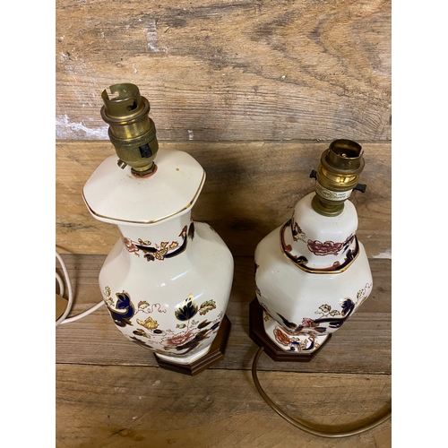 337 - Pair of Masons Ceramic Lamps