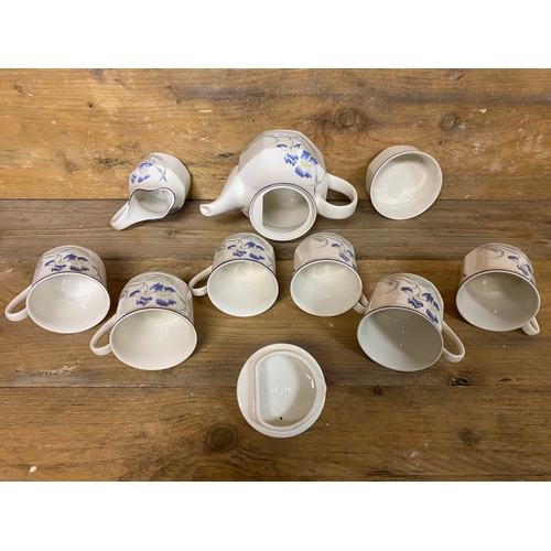 339 - Royal Doulton Minerva Six Person Teaset, 6 cups, 6 saucers, 6 side plates, teapot, milk jug and suga... 