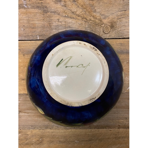 352 - Moorcroft Bowl c.Late 1940's, baring Full William Moorcroft Signature. Hairline crack