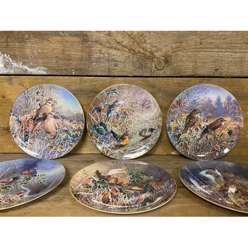 356 - Six Collectible Coalport 'Frosty Mornings' Plates, 1993-1994