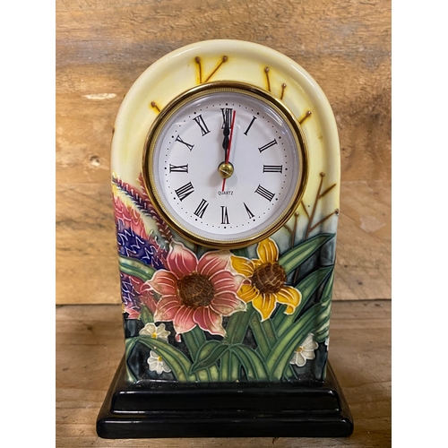 360 - Old Tupton Ware Mantle Clock and Small Vase