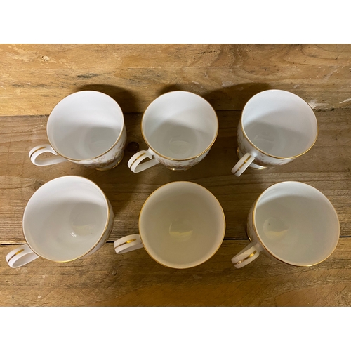 374 - Noritake Part Tea Set - 6 cups, 5 saucers, 6 side plates, milk jug and sugar bowl