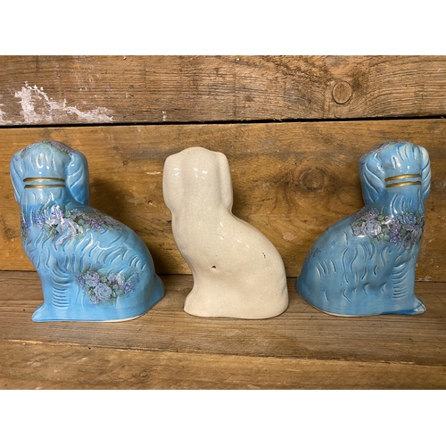 375 - Three Ceramic Dogs