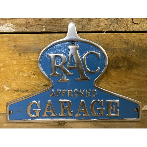 388 - Cast Aluminium RAC Garage Sign