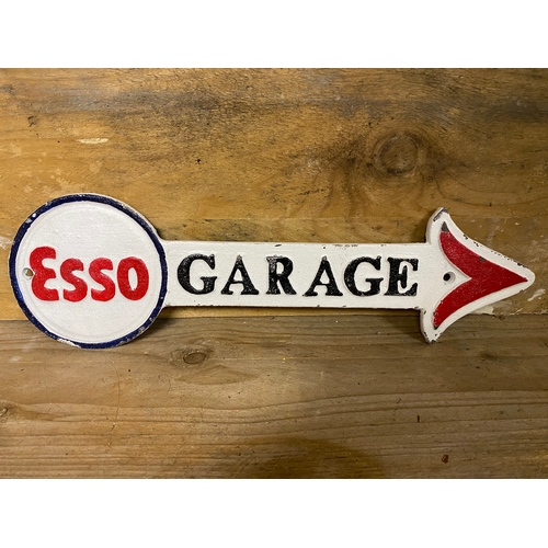 389 - Esso Garage Cast Iron Sign