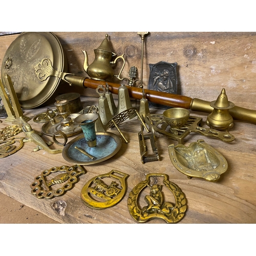 394 - Large Collection of Brassware