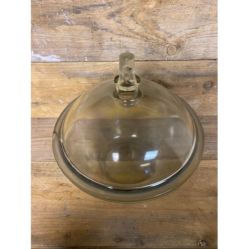 409 - Large Vintage Pyrex Vacuum Jar, 34.5cm diameter - chip on rim