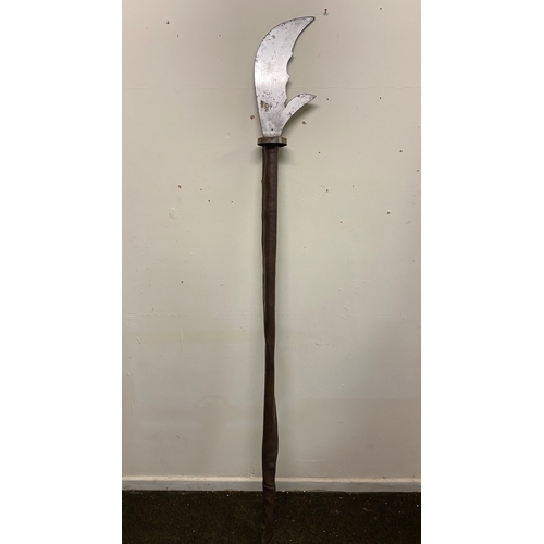 420 - Large Fighting Staff with Steel Blade, unsharpened