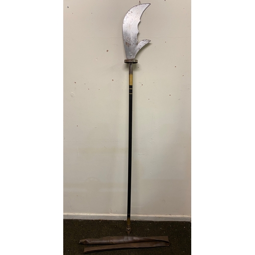 420 - Large Fighting Staff with Steel Blade, unsharpened