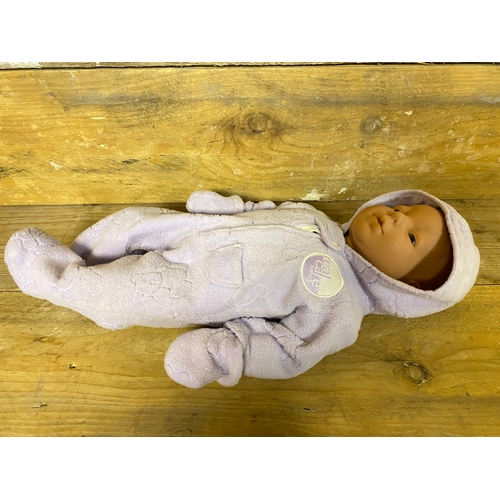 423 - Real Care Baby 3 Infant Simulator Doll, untested. Supplied with one piece and pictured clothing.