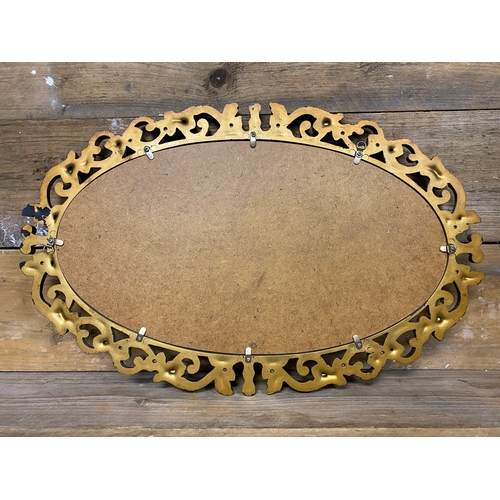 425 - Ornate Gilt Wooden Framed Mirror 72 x 47cm