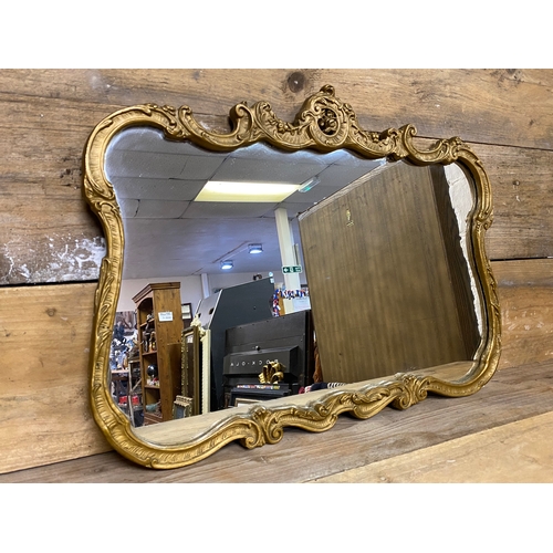 426 - Ornate Gilt Framed Plaster Mirror by Aisonea 69 x 51cm