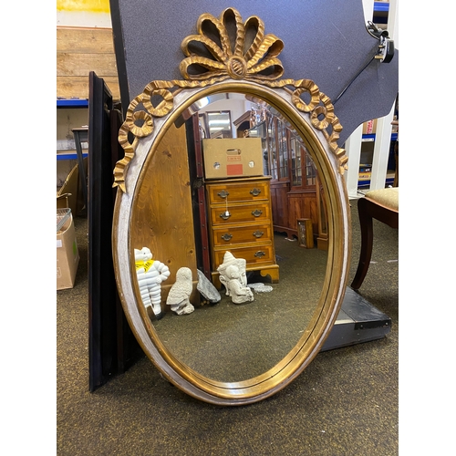 435 - Ornate Gilt Framed Oval, 103 x 66cm