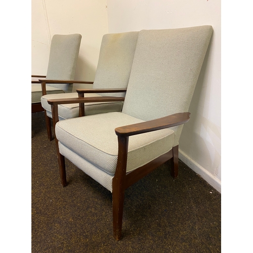 442 - Three Wooden Parker Knoll Armchairs