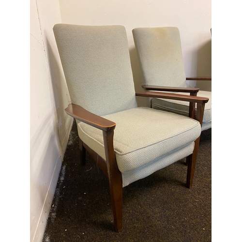 442 - Three Wooden Parker Knoll Armchairs