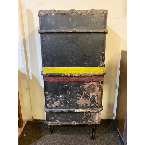 443 - Upcycled Distressed Trunk Drinks Cabinet