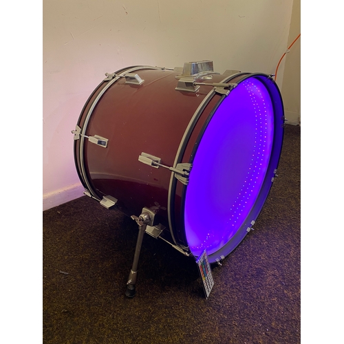 449 - Up-cycled Colour Change Light Up Bass Drum with Remote