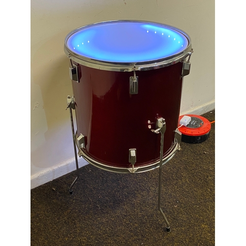 450 - Light Up Colour Change Floor Tom Drum