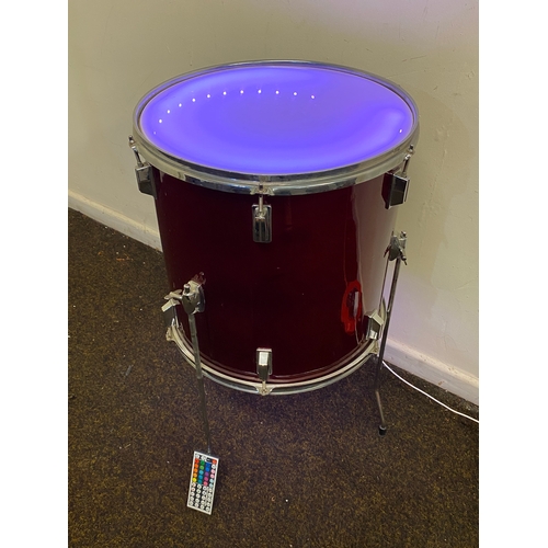 450 - Light Up Colour Change Floor Tom Drum