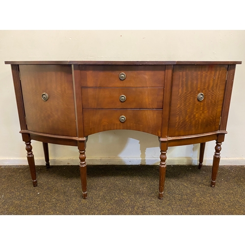 456 - Large Polished Dark Wood Sideboard