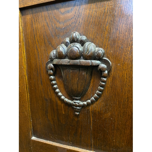 470 - Solid Oak Edwardian Sideboard with Two Keys