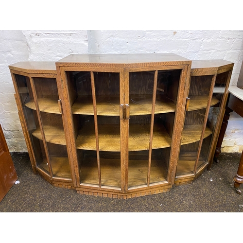 471 - Ercol Bow Fronted Solid Wood Cabinet