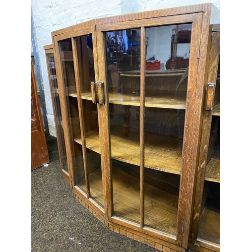 471 - Ercol Bow Fronted Solid Wood Cabinet