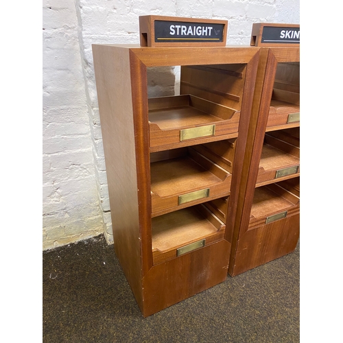 476 - Pair of Wooden Boutique / Shop Display Stands with Accompanying Signage