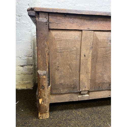 484 - 18th Century Solid Wood Coffer / Blanket Chest of Grand Proportions