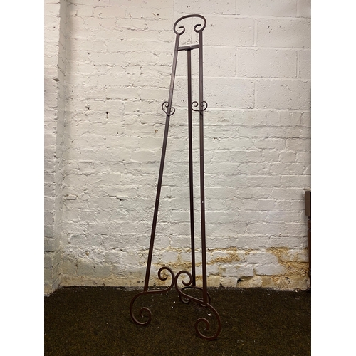 490 - Tall Metal Easel 176 x 50cm, AF