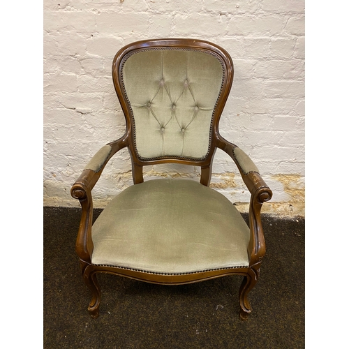 510 - Wooden Louis XVI Style Bedroom Chair